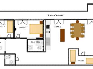 Appartement 4 pièces - 9 pers - Terrasse - Centre de Valloire - Proche remontées mécaniques et loisirs - FR-1-263-215 - Valloire - 9