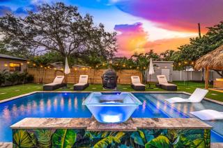 Bali Inspired home with Heated Pool, Sauna and Hot Tub! Close to Beach and Atlantic Ave - Delray Beach - 5