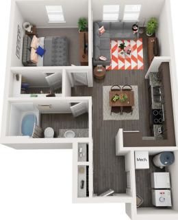 Deluxe One Bedroom Apartment - Gainesville - 1
