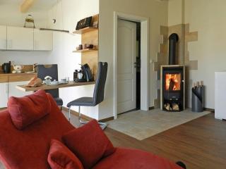 Ferienwohnung Seemannskajüte luxuriös ausgestatteter Bungalow mit Kamin, modernem Bad, Küchenzeile, Sonnenterrasse und 2 Fahrräder nur 600 m bis zum Strand mit Strandkorb - Butjadingen - 9