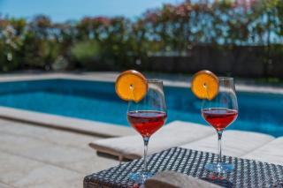 Wunderschöne Villa zur Alleinnutzung mit Meerblick und beheiztem Pool mit elektrischer Thermo-Poolabdeckung - Pomer - 7