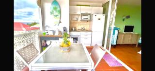 Guadeloupe- Saint-François- Résidence Anse des Rochers - Appartement quart de villa étage - vue mer- 4 personnes - Lit bébé sur demande - Citerne et wifi privés -Animaux ok-Accès plage direct -Apnée bien-être expérience sur demande avec instructeur AIDA - - Saint-François - 6