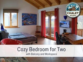 Chalet Weyarn - Doppelzimmer mit Gartenblick - Weyarn - 5