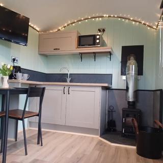 Cwtch Winnie Shepherd's Hut- Pen Cefn Farm Holiday - 9