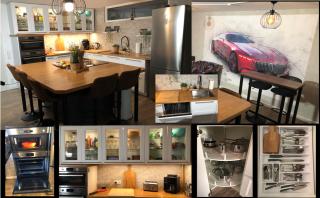 Stylisches Maybach Appartement mit Terrasse für 5 Personen, 5 Betten, große Kochinsel, Homeoffice mit 250Mbit WLAN - Aidlingen - 9