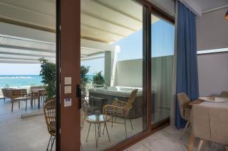 Kyma beach accommodation Delfini apartment with spa jaccuzzi 6 guests - Kolymvari - 7
