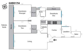 Luz, Verde y Paz en Recoleta 6 Personas - 8