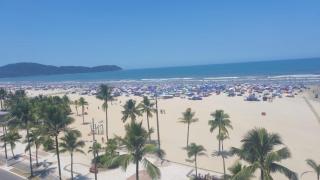 Apto Praia Grande frente ao Mar vista p Praia Kitao pé na areia Guilhermina - 1