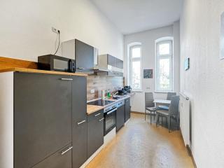 Ferienwohnung Villa Nieske - Jugendstil Denkmal, free WLAN & Parken, Self Check-In, Smart-TV - Herzberg - 6
