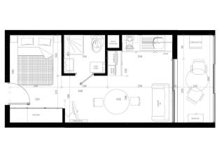 T1 BALARUC 26 m2 proche étang et cure - 2