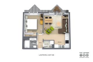 Lantern 1 Bedroom Balcony with partial mountain view - Thredbo - 1