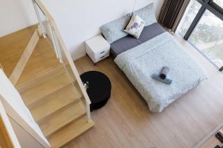 Loft Pool Superior Suite Near jodd Night Market 500mbps Wi-Fi Twin - Ban Wang Sai - 2