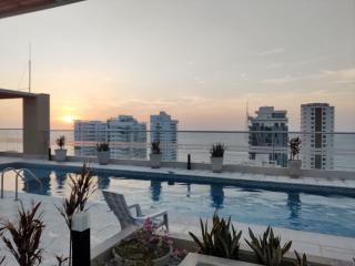 Caribbean Sunset Santa Marta apartamento con balcón y vista al mar a solo pasos de la playa - Santa Marta - 9
