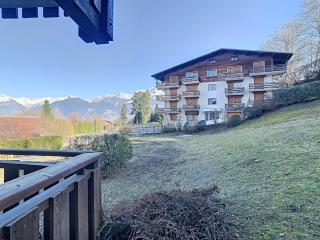 Charmant 2 pièces + coin cabine, proche centre Combloux, RDJ, terrasse, parking et casier à skis - FR-1-560-69 - Combloux - 1