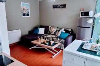 Le MARINE Rez de Jardin direct Plage Parking Privé Climatisé - Sète - 7