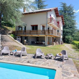 Chalet 14 pers avec vue panoramique et piscine chauffée - Génolhac - 3