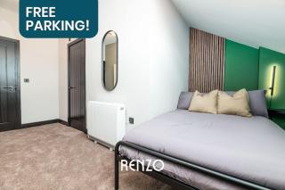Central and Beautiful 2-bed Apartment in Derby by Renzo, Newly Refurbished, 2 En-Suites! - Derby - 9