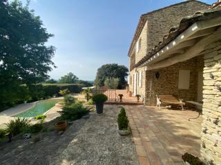 La Souvenance, mas avec vue panoramique et piscine - Lagnes - 9