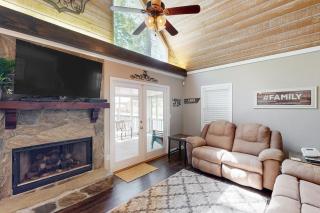 Lakefront Home with 2 Boat Slips, Fire Pit, Grill - 6