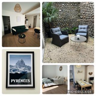 Le patio : Appartement chic 3 chambres au cœur de Pau - Pau - 0