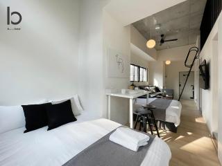 bHOTEL Nekoyard - Bright Loft Studio 5 Min Walk to Peace Park & City Center - Hiroshima - 6