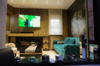Design Apartment PLATINIUM SPA LUX 5 STAR "HAVANA" Completely PRIVATE Wellness & Spa FREE INCLUDED Sauna & Jacuzzi & Salt Wall & Fire place & 3D Ceilings & Business WiFi & NETFLIX & Keyless code entry & FULL SMART APP & SECURE 2 Parking place - Ćuprija - 8