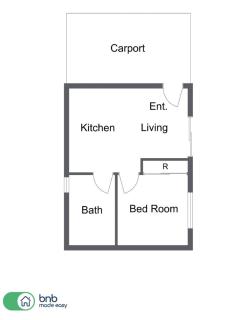 The Elm Apartments - The Black & White Room - Orange - 5