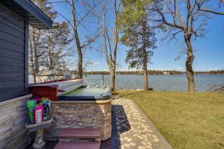 Fire Pit and Dock Lakefront Cabin in Zimmerman! - 9