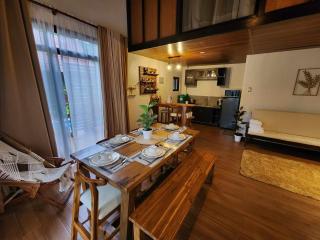 Cozy quiet 1BR loft type cabin with own minipool - - 4