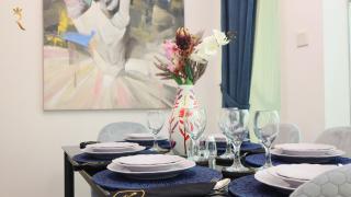Noir Haven Bold 2BR Duplex in Oasis - Chic Retreat Near Masdar Park & City Centre - 6