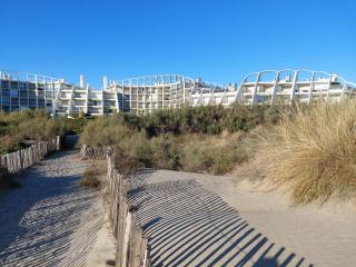 VUE MER 50 m plage du couchant 1er ligne Piscine Parking - La Grande-Motte - 4