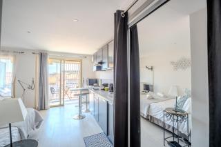 Le Mimosas - Studio Cannes centre - Vue mer Terrasse WIFI climatisation - Cannes - 1