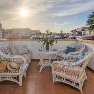 Apartamento ROSA del MAR Playas de Vera Ático en Primera Línea de Playa Piscina al Aire Libre Aparcamiento Gratuito WiFi Muy Rápido Acogedor con Calefacción - Vera - 3