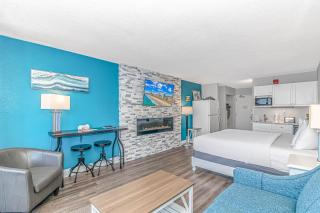 Immaculate! LED Fireplace - Renovated King Suite - Sleeps 4! - Landmark Resort 1508 - Myrtle Beach - 6