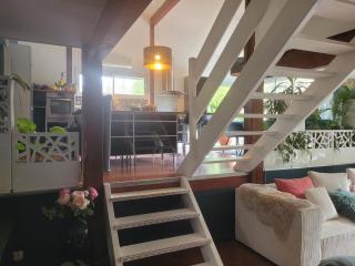 villa bois sur pilotis avec vue sur forêt - Tarnos - 6