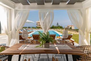 Exclusive Crete Villa 4 Bedrooms Villa Blue Lavish Interiors Infinity Pool Incredible Sea Views Terrace With Bbq Gym Rethymno - Ádhele - 4