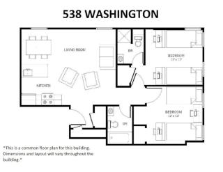 224-Cozy Two Bedroom Apartment on Main Street - 4