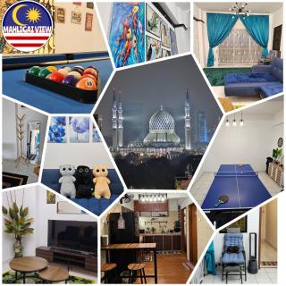 Homestay MAHLIGAI VIEW near Masjid Shah Alam, UITM Shah Alam, I-City, stadium shah alam, SACC, PKNS, IDCC, MSU, 17 min kuala lumpur & klang, max 10 people, free food, snooker, pingpong, indoor games, swimming pool, fast wifi - 9