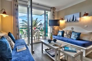 LocaLise - A18 - Appartement avec balcon - Petite vue mer à travers le palmier - Piscine de avril à septembre - Wifi inclus - Animaux admis - Draps inclus - Parking inclus - Le Guilvinec - 9