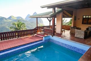 Piton Villa Deck - Soufriere - 4