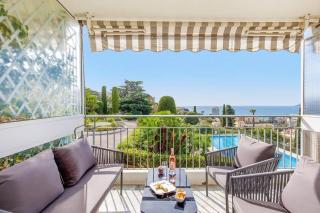 Studio calme et élégant avec vue mer - Cannes - 0