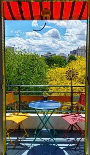 Canopée, paisible, chaleureux, lumineux, balcon - París - 0