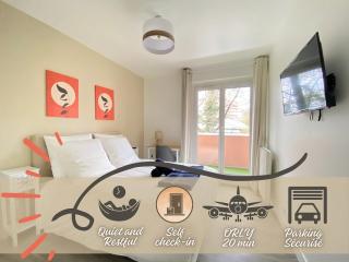 Le cocon urbain - Modern 4BR Apartment with Free Parking, High-Speed Wifi, Quick Access to A6 & N7 - 0
