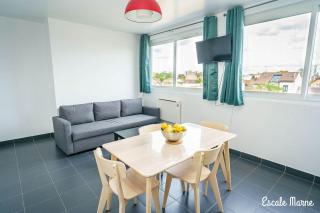 Escale-marne fr - 202 - Free Parking - Free Luggage Storage - Metro 8 Eiffel Tower - All equipped - Linen Included - Washing Machine - Panoramic View - From 1 to 18 guests - 4