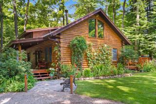 Beautiful Log Cabin Wooded Lake Access Interlochen Arts Academy - Interlochen - 6