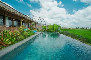 Villa Java an unique 3 bdr villa overlooking rice paddies - Ubud - 6