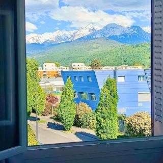 Excellent Apparts - 2 chambres & Salon - Vue magnifique sur les montagnes & parking privé Gratuit - Grenoble - 5