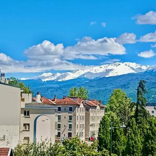 Excellent Apparts - 2 chambres & Salon - Vue magnifique sur les montagnes & parking privé Gratuit - Grenoble - 4