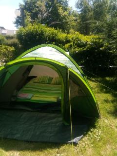 Tente 2 places installée sur emplacement 40 camping calme - Plestin-les-Grèves - 0