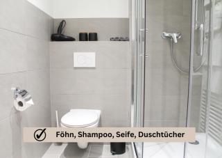 Modern Apartment - für Freunde & Familien, stadtnah, Parkplatz, E-Ladestation, Gitterbox für Fahrräder, Fitnessstudio, digitale Gästemappe mit Restaurant- und Unternehmenstipps - 6